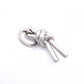 Bottega Veneta Argento Vibrato Charm Metal Silver Keyring Key Charm