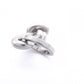 Bottega Veneta Argento Vibrato Charm Metal Silver Keyring Key Charm