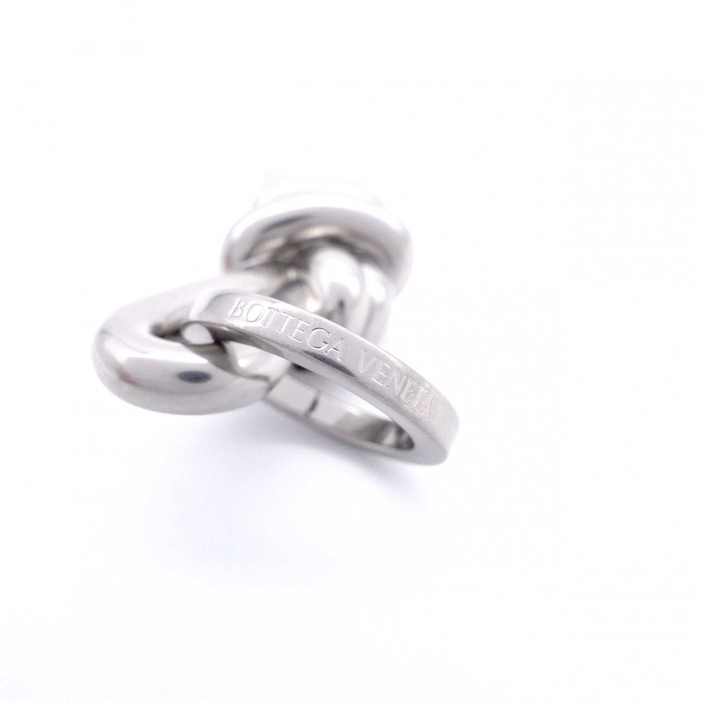 Bottega Veneta Argento Vibrato Charm Metal Silver Keyring Key Charm