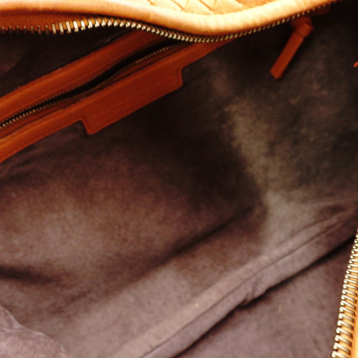 Bottega Veneta Intrecciato Shoulder Bag, Leather, Orange, Hobo