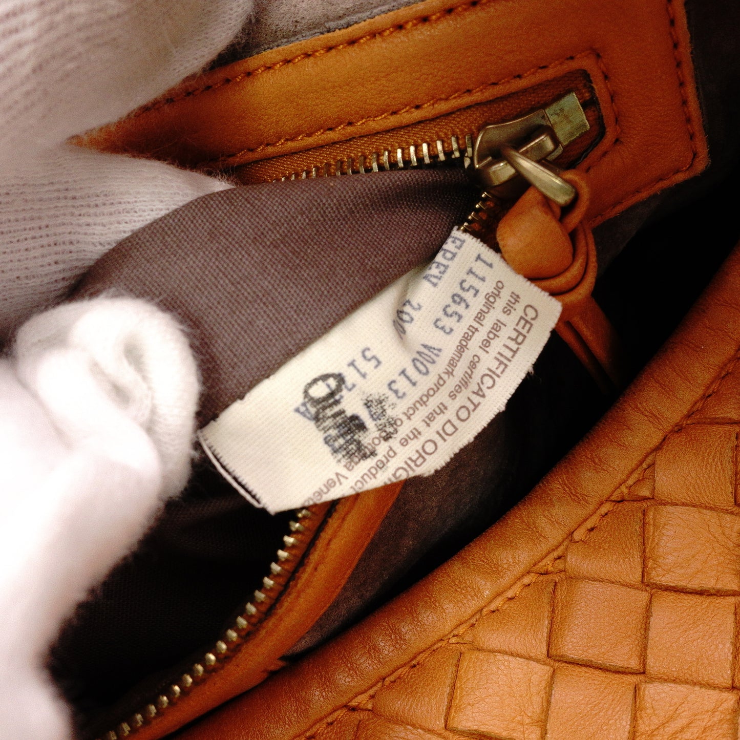 Bottega Veneta Intrecciato Shoulder Bag, Leather, Orange, Hobo