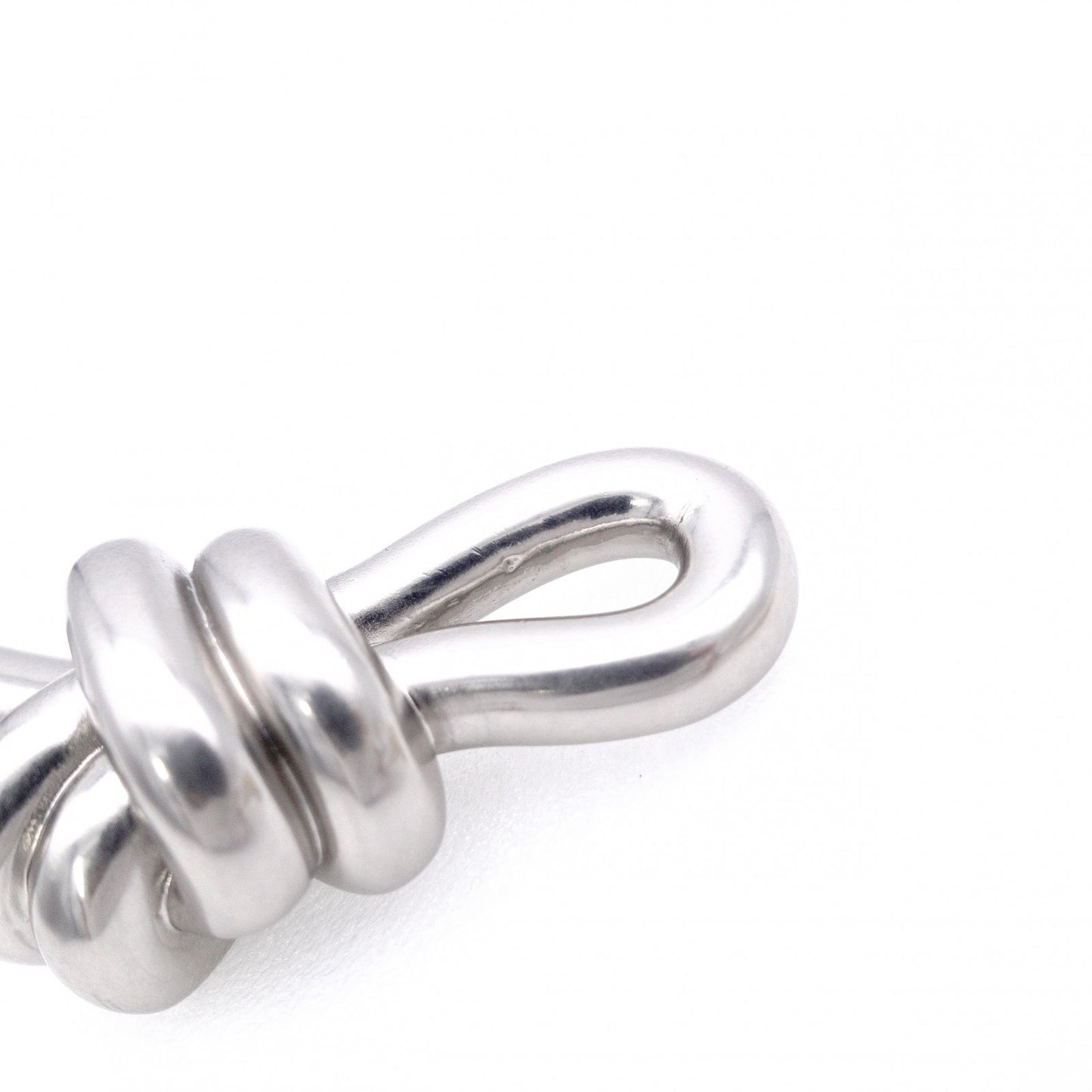 Bottega Veneta Argento Vibrato Charm Metal Silver Keyring Key Charm