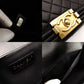 CHANEL Boy Chanel Medium Quilted Black Lambskin Shoulder Bag with Gold Hardware R8011034