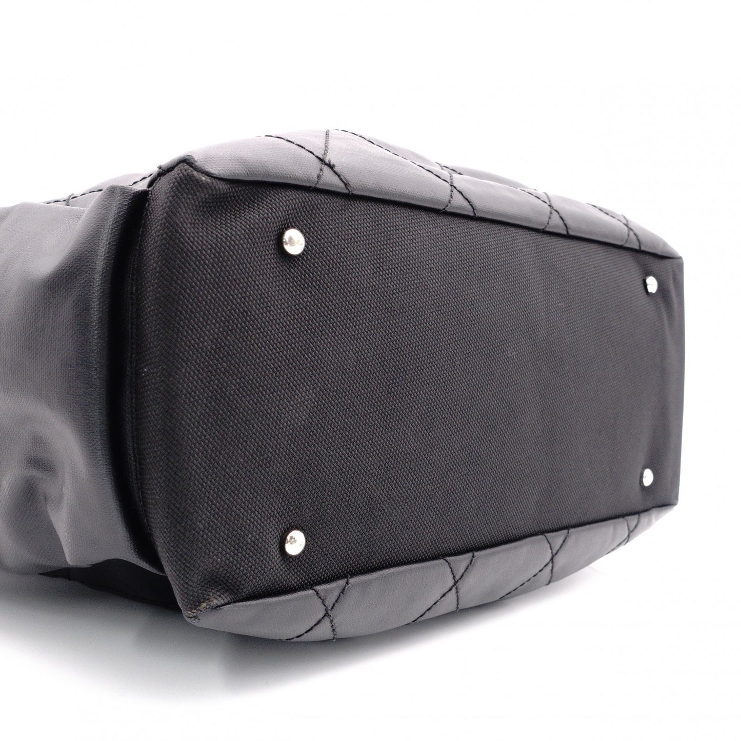 CHANEL Tote Bag GM Paris-Biarritz Handbag, Leather and Canvas, Black