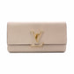 LOUIS VUITTON Portofolio Capucines Long Wallet, Leather, Beige, LV Gold Hardware