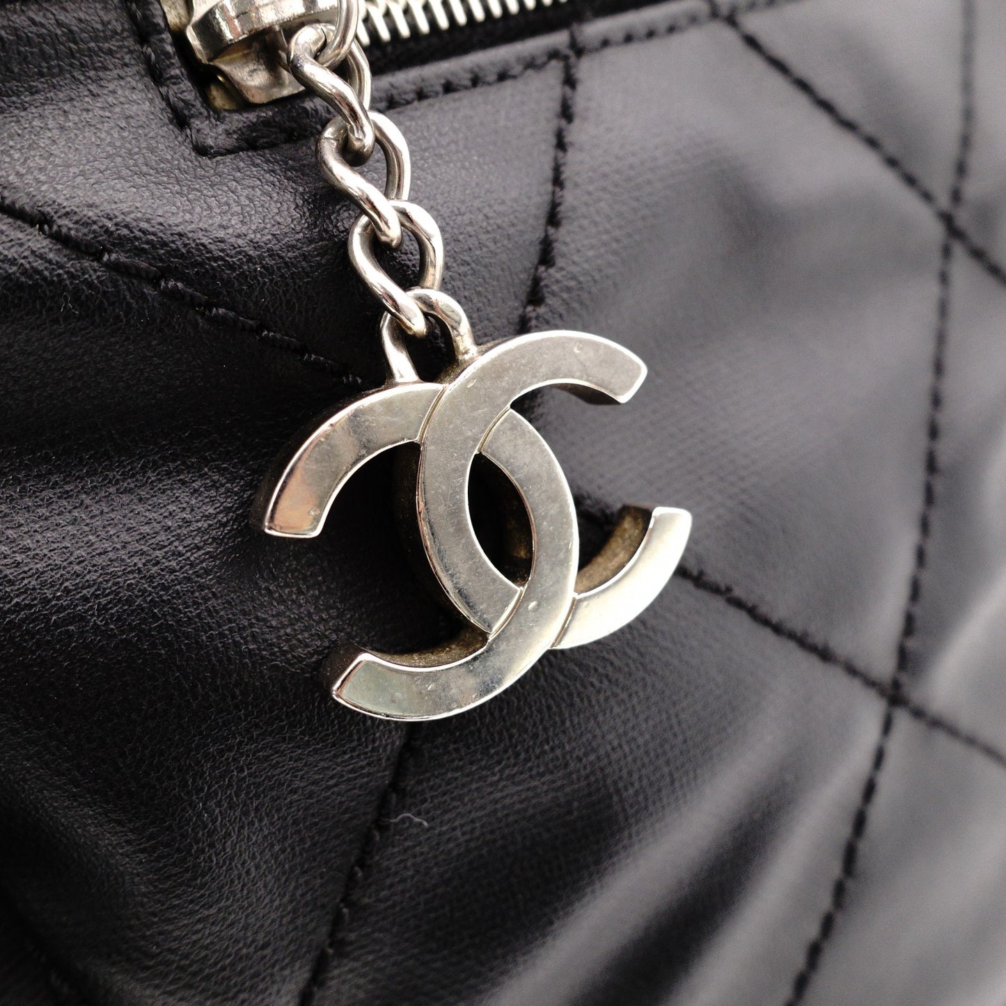 CHANEL Tote Bag GM Paris-Biarritz Handbag, Leather and Canvas, Black