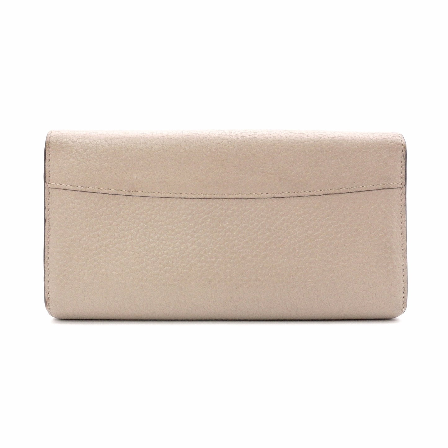 LOUIS VUITTON Portofolio Capucines Long Wallet, Leather, Beige, LV Gold Hardware