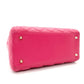 Christian Dior Lady Dior Handbag Pink Leather 2-Way Shoulder Gold Hardware Cannage R801703