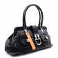Christian Dior Flightline Shoulder Bag, Leather, Black, Tote, Silver Hardware, CD