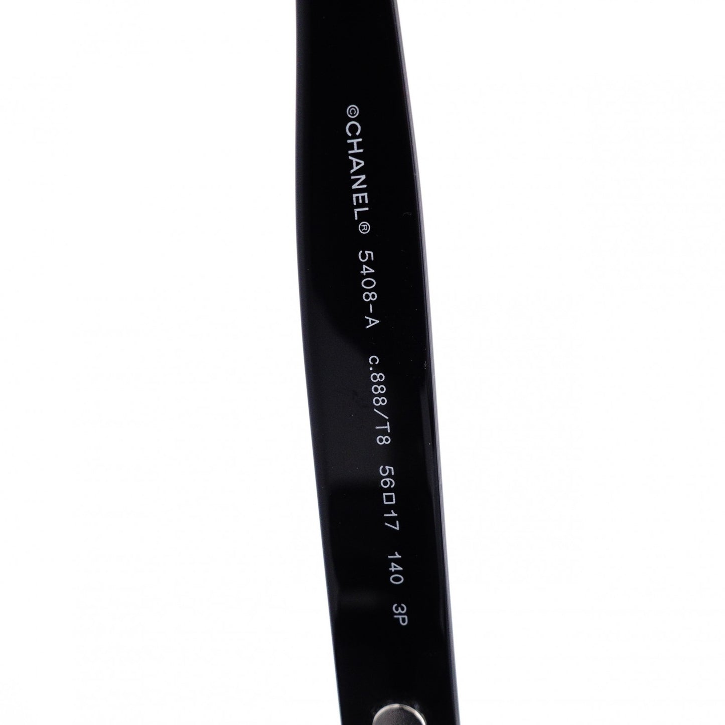 CHANEL Sunglasses, Plastic, Black, with Logo, Comes with Case