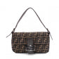 FENDI Mamma Bucket Zucca Shoulder Bag, Canvas, Brown, Logo
