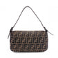 FENDI Mamma Bucket Zucca Shoulder Bag, Canvas, Brown, Logo