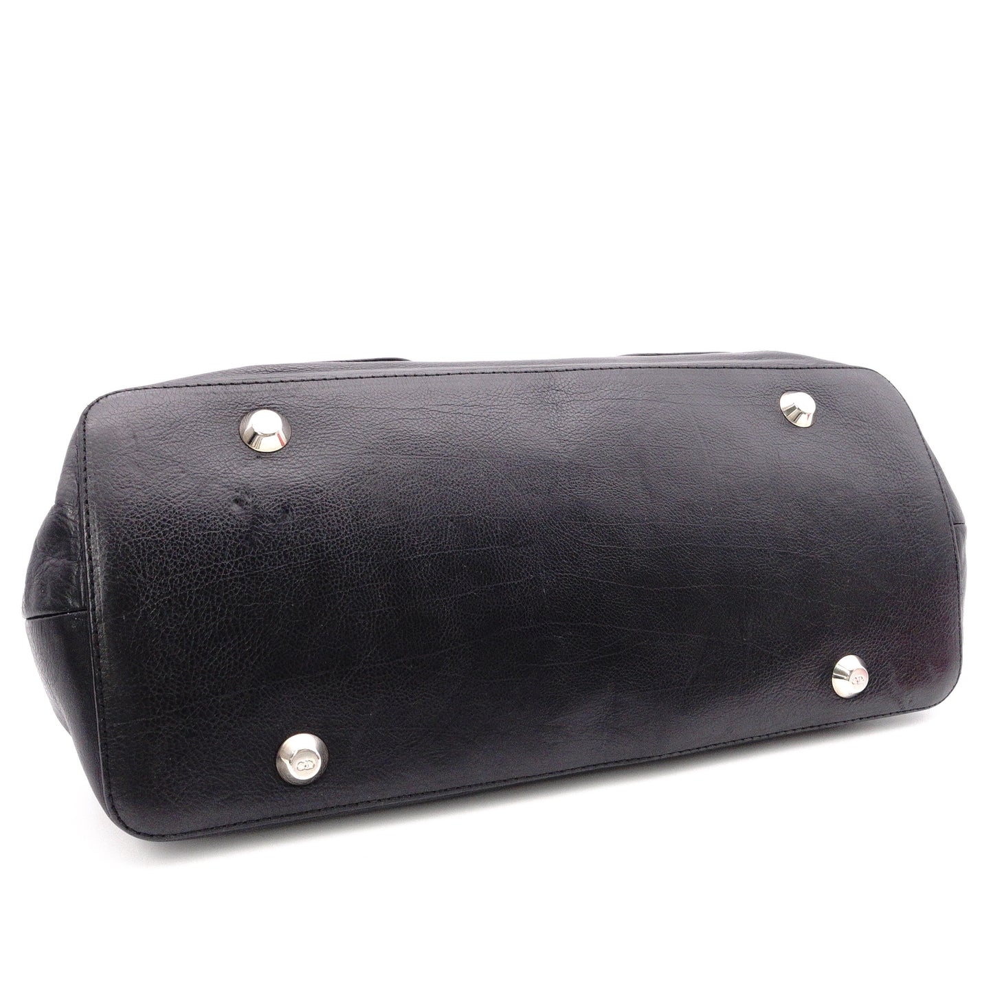 Christian Dior Flightline Shoulder Bag, Leather, Black, Tote, Silver Hardware, CD