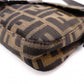 FENDI Mamma Bucket Zucca Shoulder Bag, Canvas, Brown, Logo