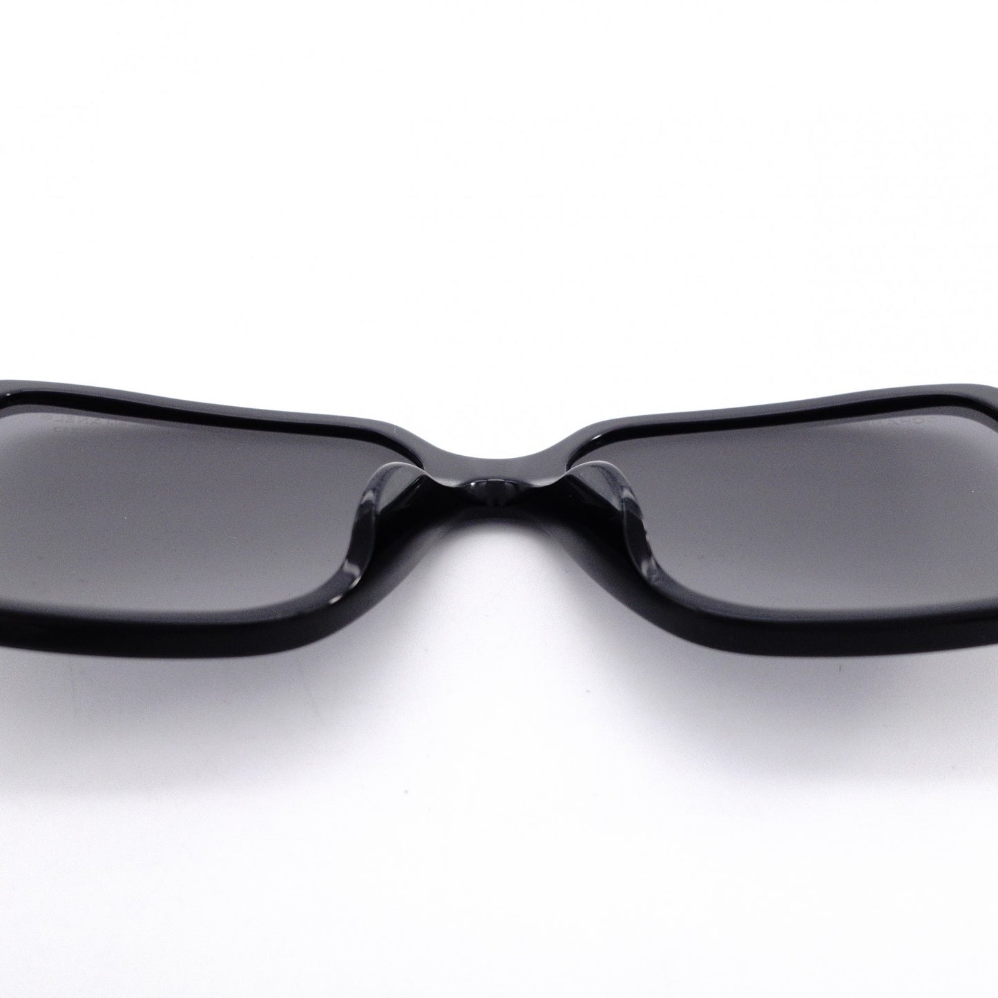 CHANEL Sunglasses, Plastic, Black, with Logo, Comes with Case