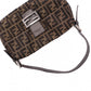 FENDI Mamma Bucket Zucca Shoulder Bag, Canvas, Brown, Logo
