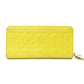 Christian Dior Voyageur Wallet, Lady Dior Long Wallet, Leather, Yellow Gold Hardware