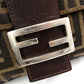 FENDI Mamma Bucket Zucca Shoulder Bag, Canvas and Leather, Brown