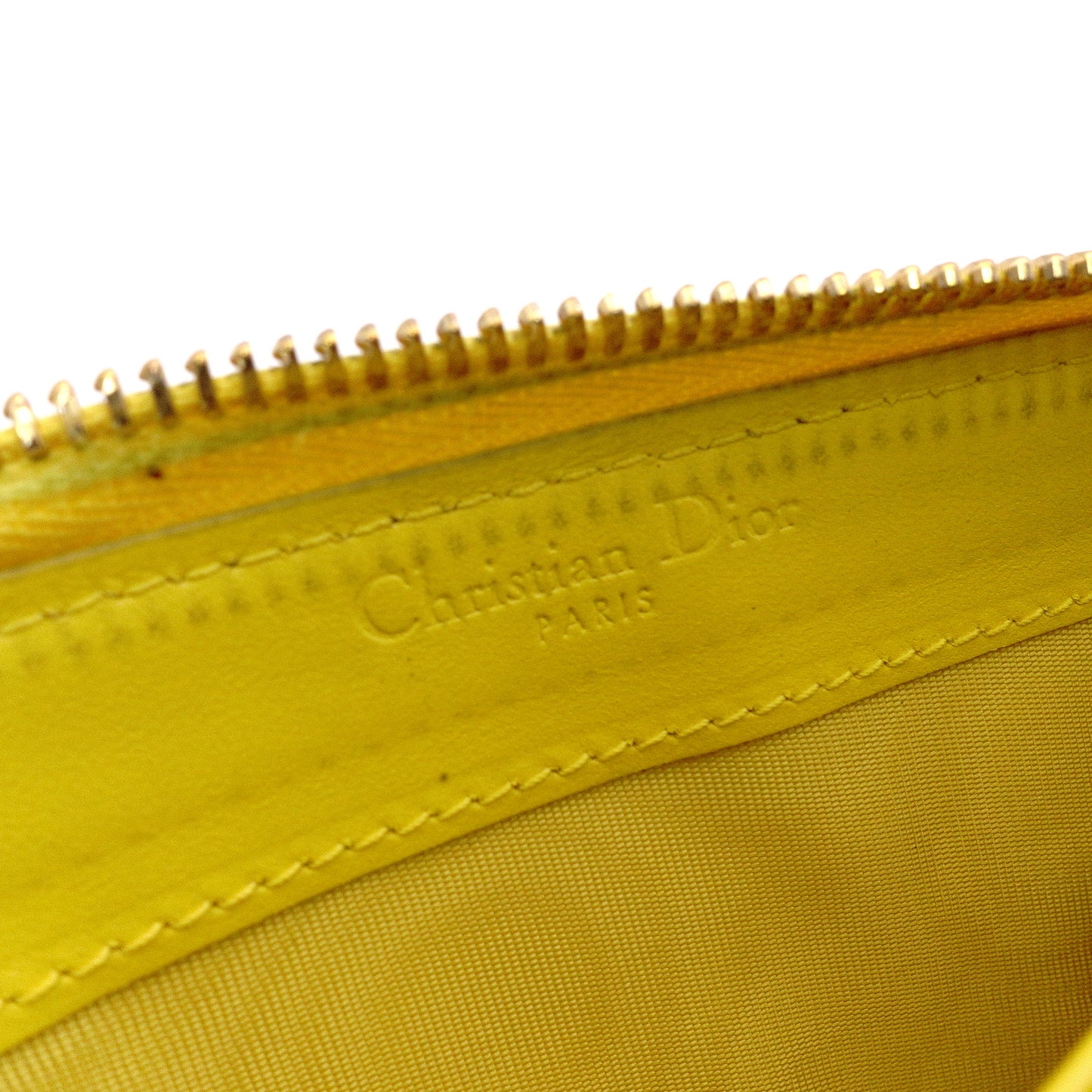 Christian Dior Voyageur Wallet, Lady Dior Long Wallet, Leather, Yellow Gold Hardware