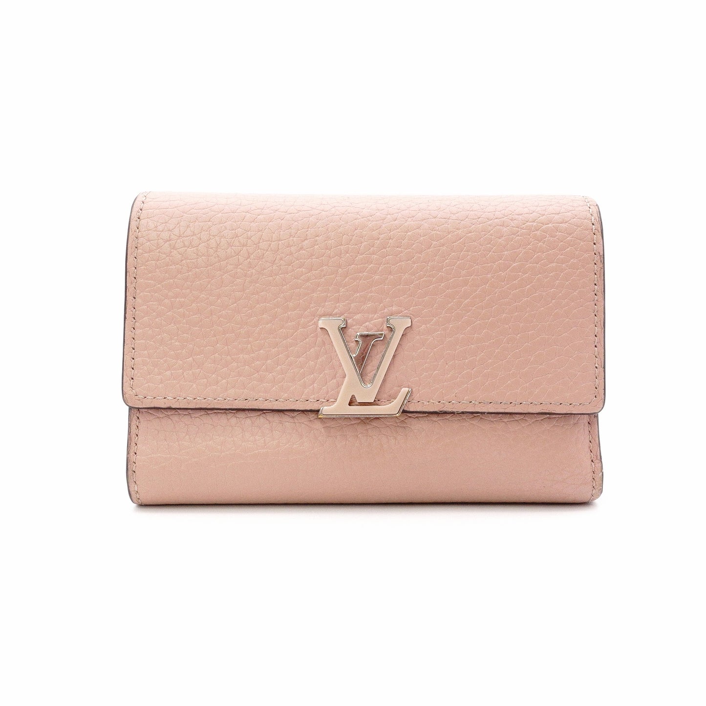 Louis Vuitton Portofolio Capucines Long Wallet, Leather, Pink, Wallet, LV, Silver Hardware