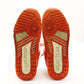 LOUIS VUITTON Trainer Line Sneakers Orange x White Leather Size 7.5 Approx. 10.6" R801478