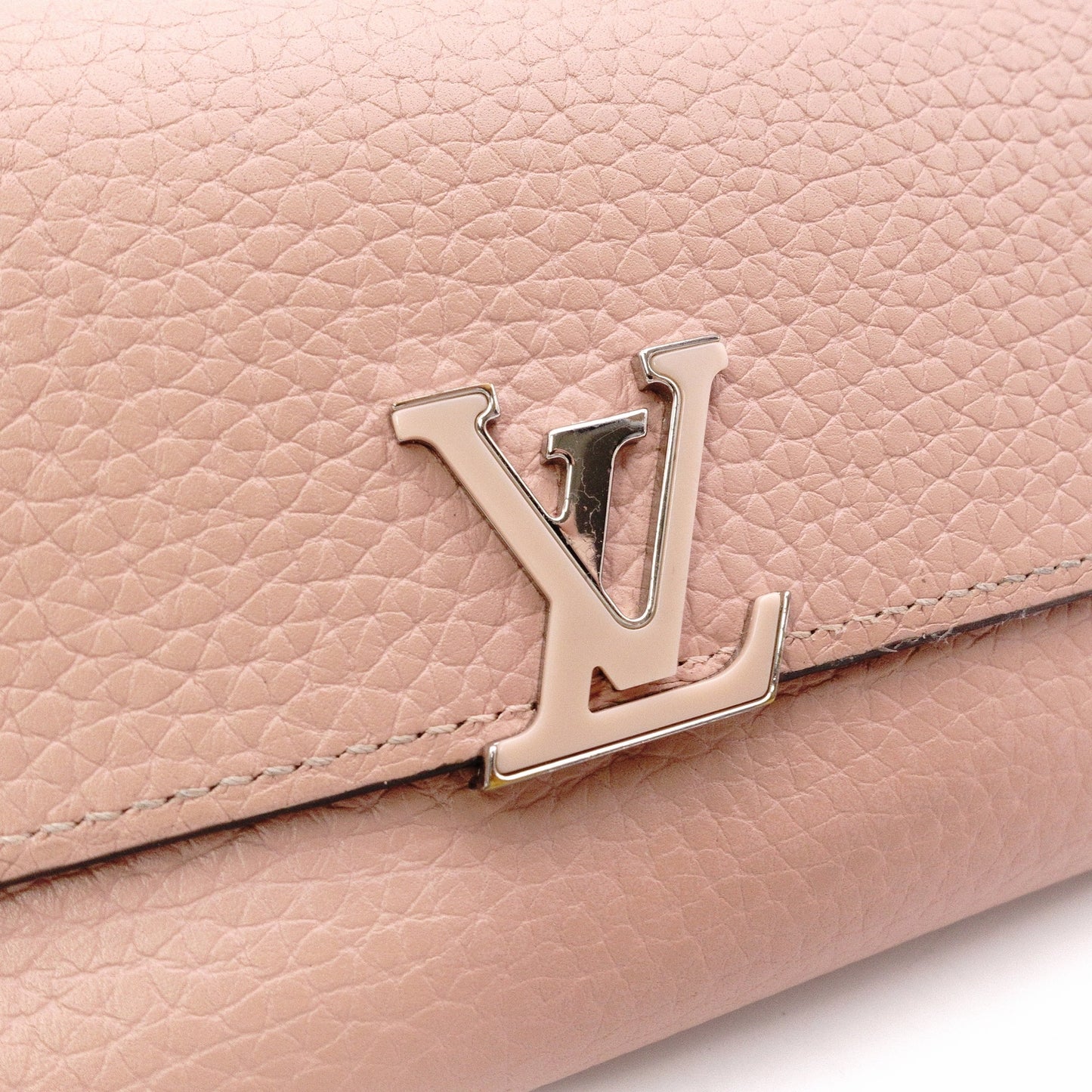 Louis Vuitton Portofolio Capucines Long Wallet, Leather, Pink, Wallet, LV, Silver Hardware