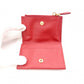 PRADA Saffiano Leather Coin Purse, Red, with Triangle Logo and Gold Hardware