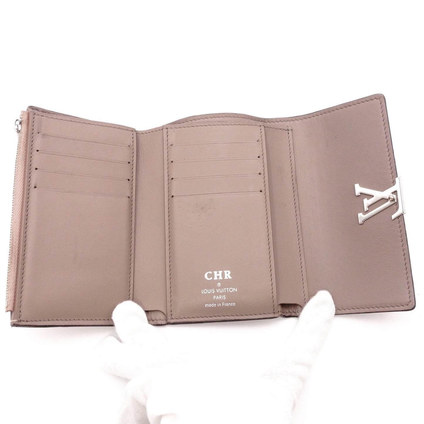 Louis Vuitton Portofolio Capucines Long Wallet, Leather, Pink, Wallet, LV, Silver Hardware