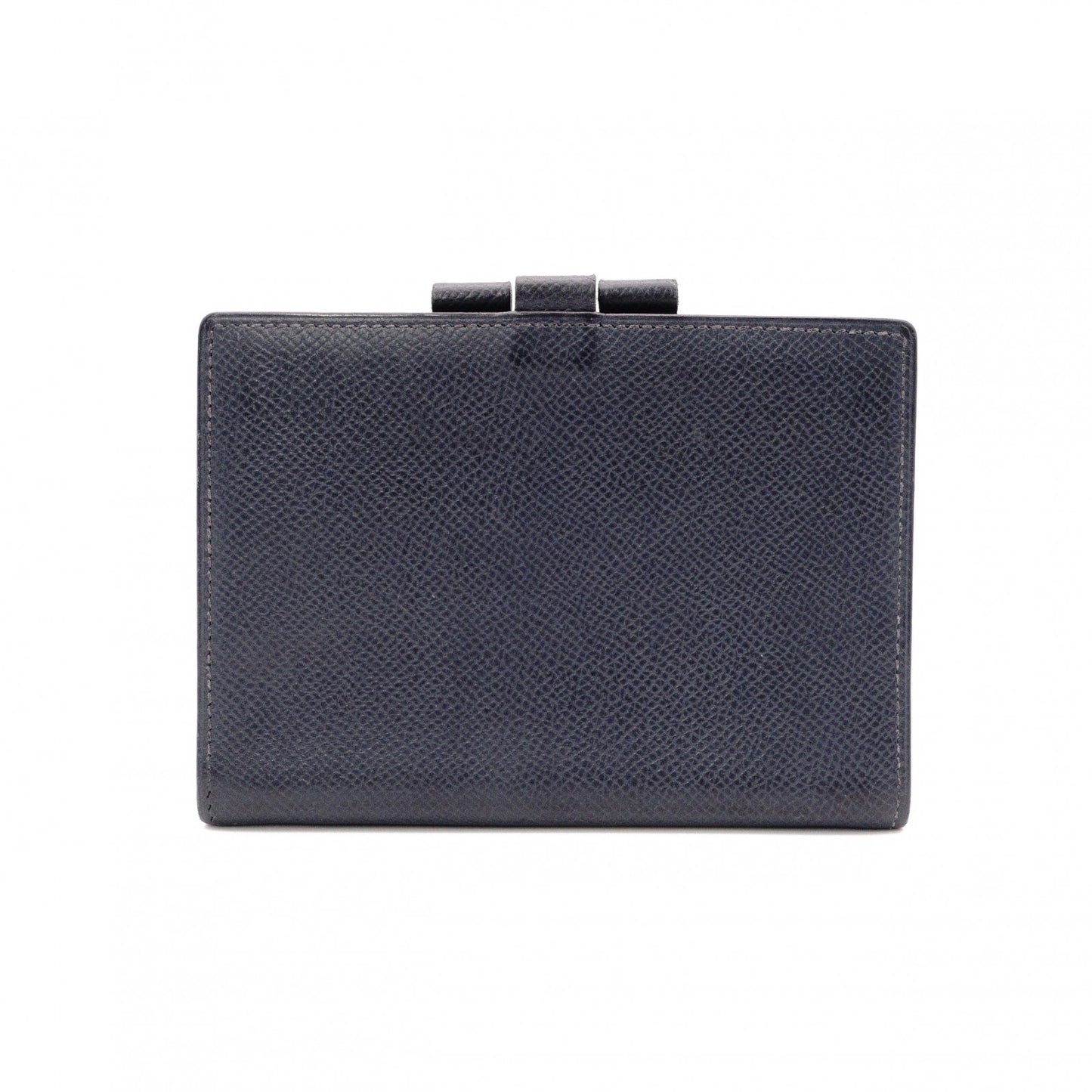HERMES Cassandra Leather Notebook Cover, Navy, with “B” Engraving