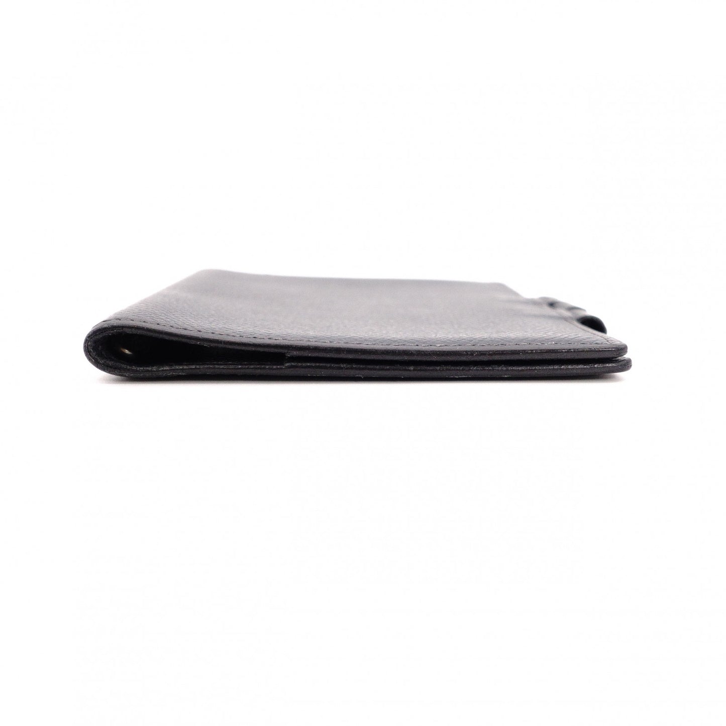 HERMES Cassandra Leather Notebook Cover, Navy, with “B” Engraving
