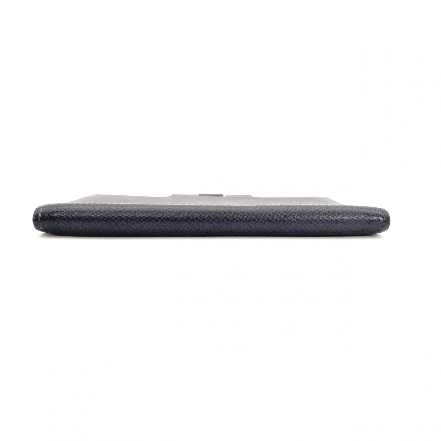 HERMES Cassandra Leather Notebook Cover, Navy, with “B” Engraving