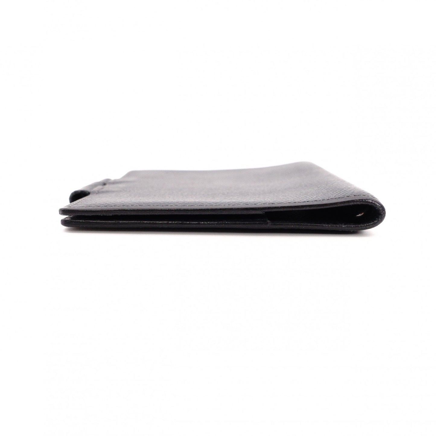 HERMES Cassandra Leather Notebook Cover, Navy, with “B” Engraving