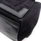 BALENCIAGA Navy Cabas Handbag, Leather/Canvas, Black, with Pouch