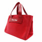 MIU MIU Canapa Handbag Red Canvas 2-Way Shoulder Bag Red Logo R801658