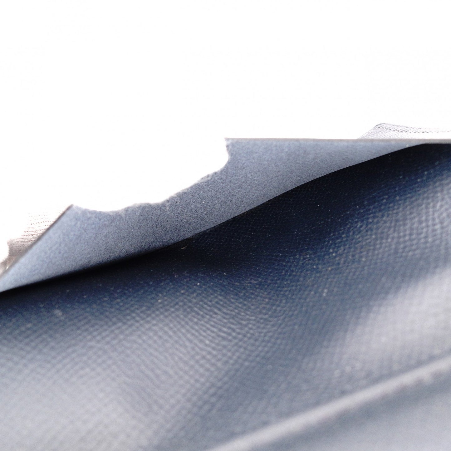 HERMES Cassandra Leather Notebook Cover, Navy, with “B” Engraving