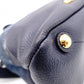 MIUMIU Madras Shoulder Bag, Denim, 2-Way, Blue, Gold Hardware