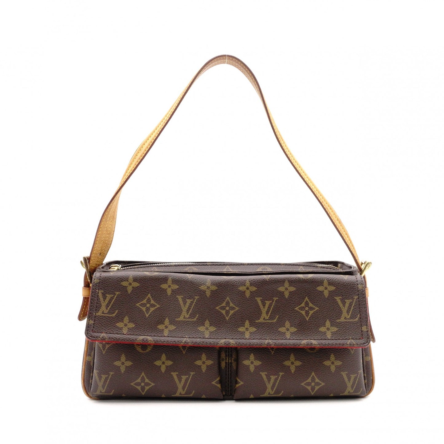 LOUIS VUITTON Vivacité MM Monogram Shoulder Bag for Women, Leather
