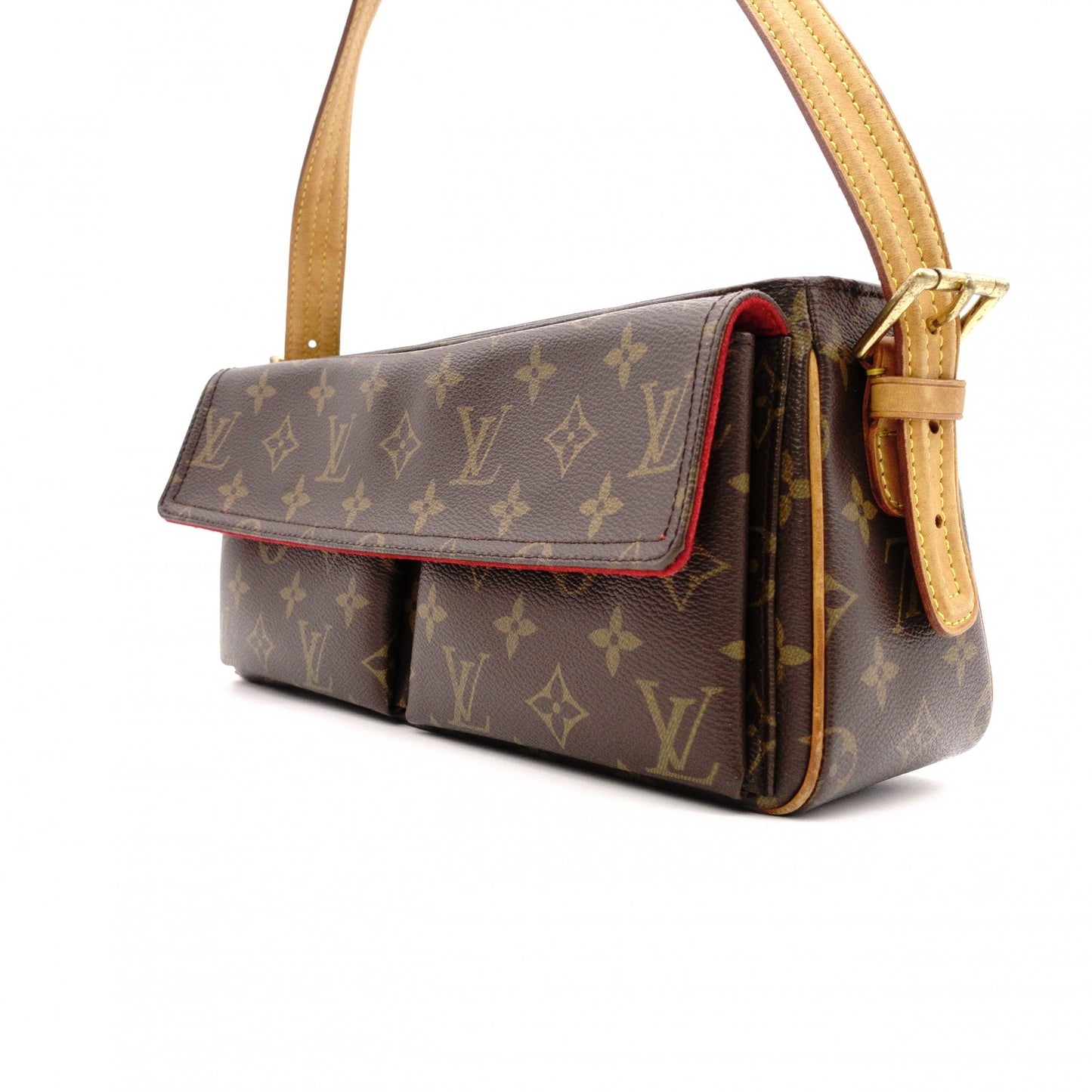 LOUIS VUITTON Vivacité MM Monogram Shoulder Bag for Women, Leather