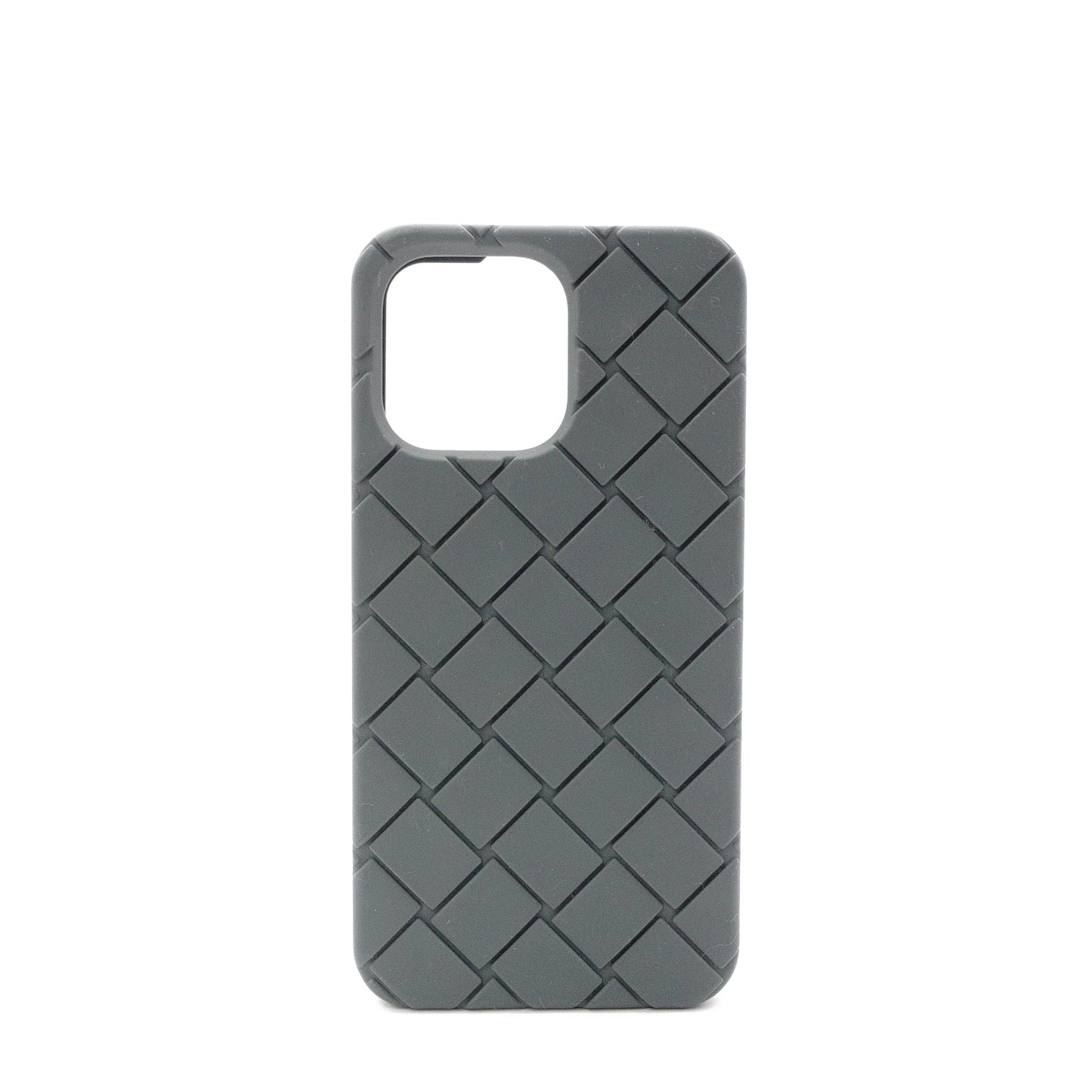 Bottega Veneta Intrecciato iPhone Case, Rubber, Green, 14 Pro MAX