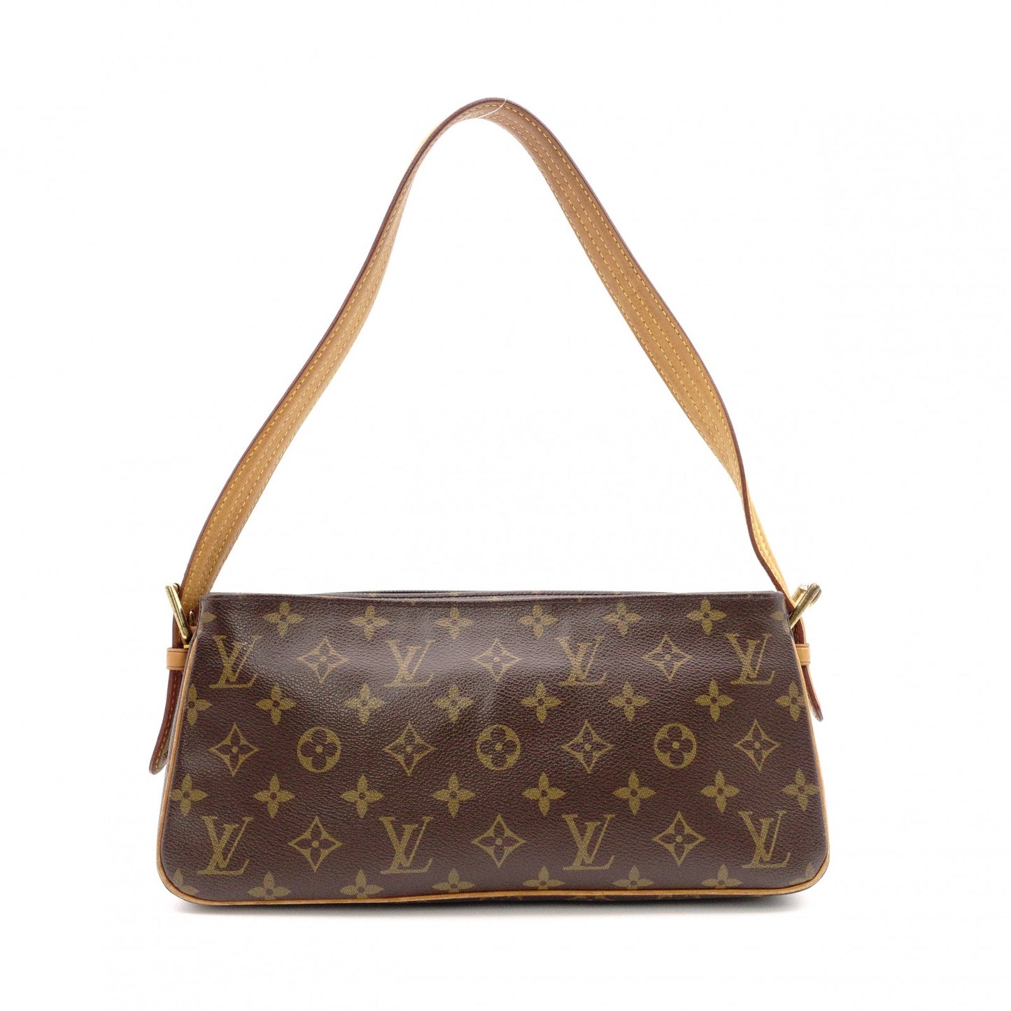 LOUIS VUITTON Vivacité MM Monogram Shoulder Bag for Women, Leather