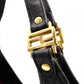 FENDI Zucchino Shoulder Bag Gray FF Logo PVC Gold Hardware