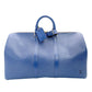 LOUIS VUITTON Epi Key Pouch 45 Blue Boston Bag Leather Gold Hardware R801292