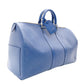 LOUIS VUITTON Epi Key Pouch 45 Blue Boston Bag Leather Gold Hardware R801292