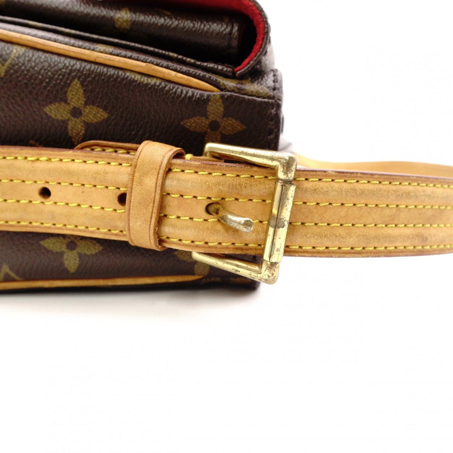 LOUIS VUITTON Vivacité MM Monogram Shoulder Bag for Women, Leather
