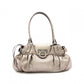 Salvatore Ferragamo Gancini Shoulder Bag, Leather, Champagne Gold