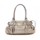 Salvatore Ferragamo Gancini Shoulder Bag, Leather, Champagne Gold
