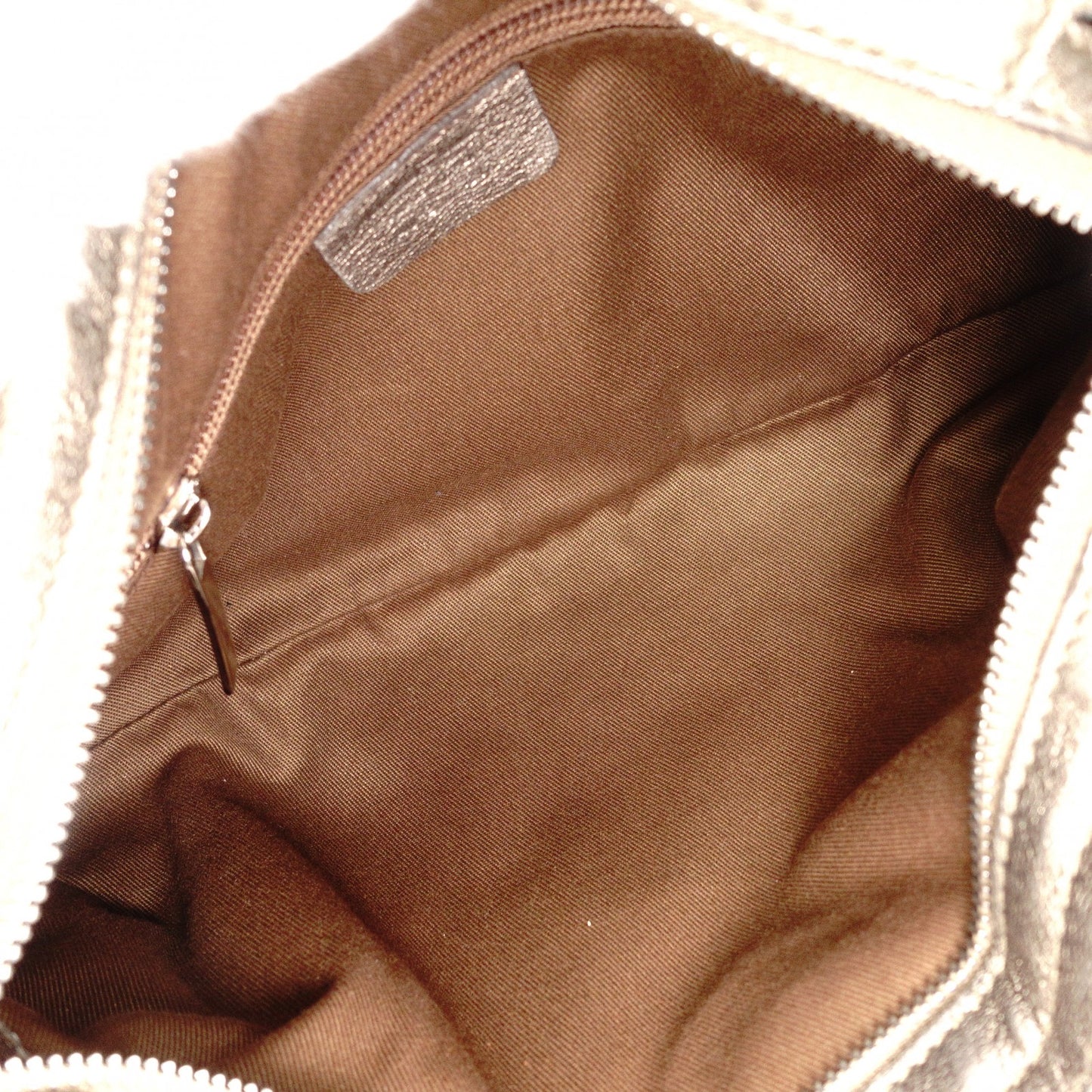 Salvatore Ferragamo Gancini Shoulder Bag, Leather, Champagne Gold