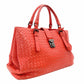 Bottega Veneta Intrecciato Roma Handbag Red Leather Red R8020023