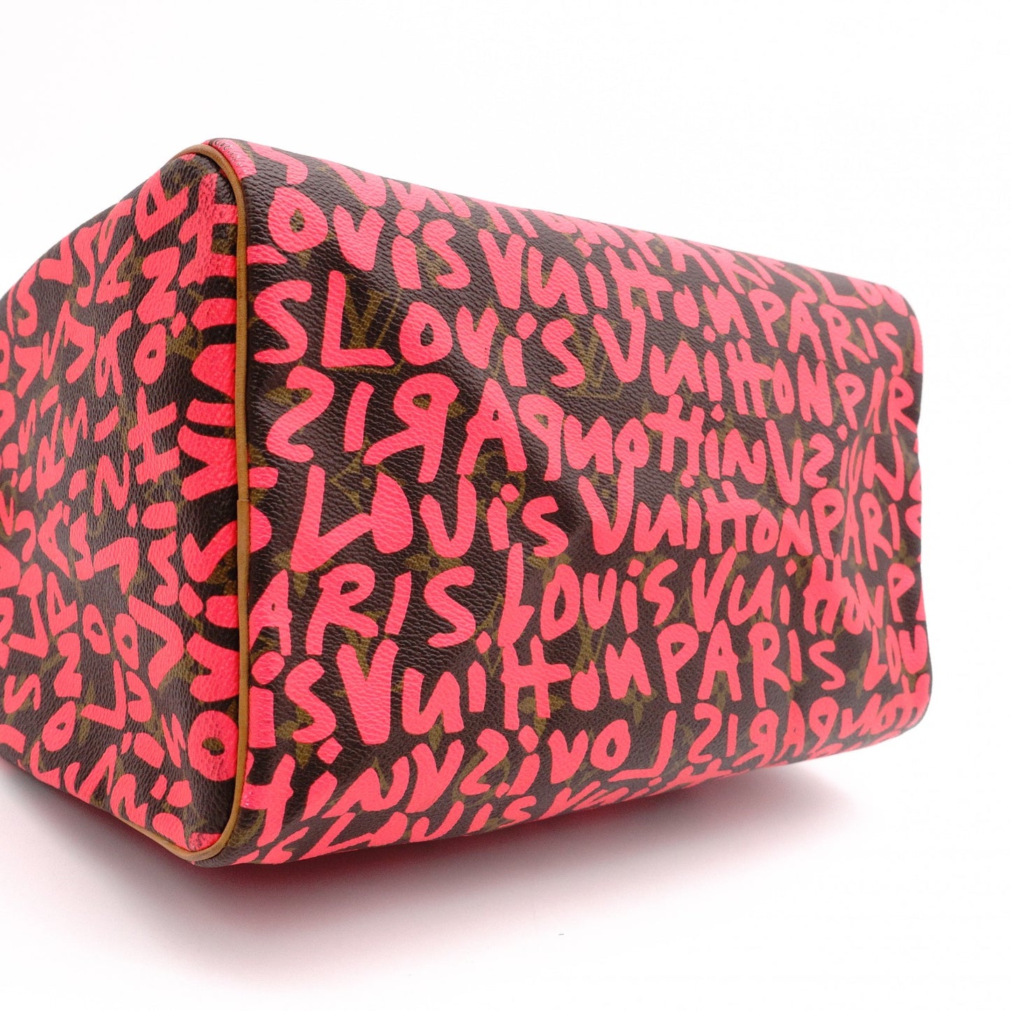 LOUIS VUITTON Speedy 25 Monogram Graffiti Handbag, Pink