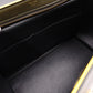 CELINE Trapeze Handbag, Leather, Yellow/Khaki, 2-Way Shoulder Bag, Gold Hardware